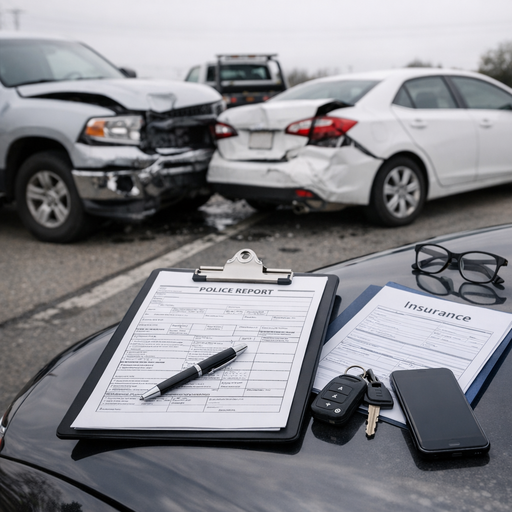 police report truck accident insurance illustration for What Role Police Reports Play in Insurance Claims