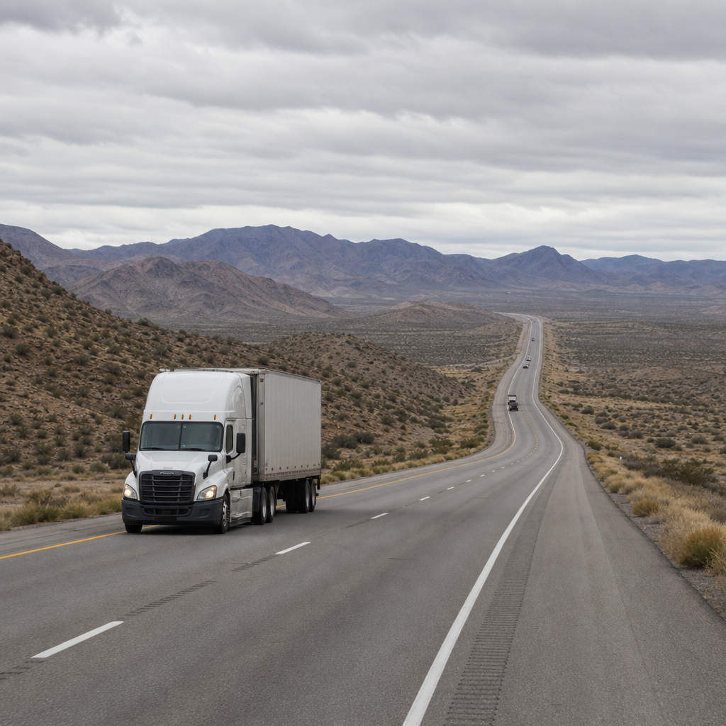 long distance trucking routes Nevada illustration for Patterns in long-distance trucking routes in Nevada