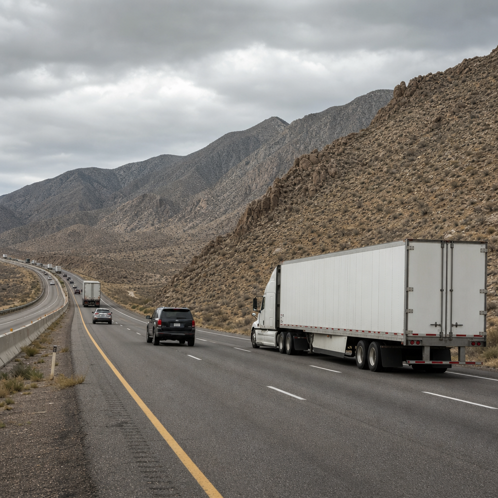 truck accident patterns Nevada highways illustration for Truck accident patterns observed on Nevada highways